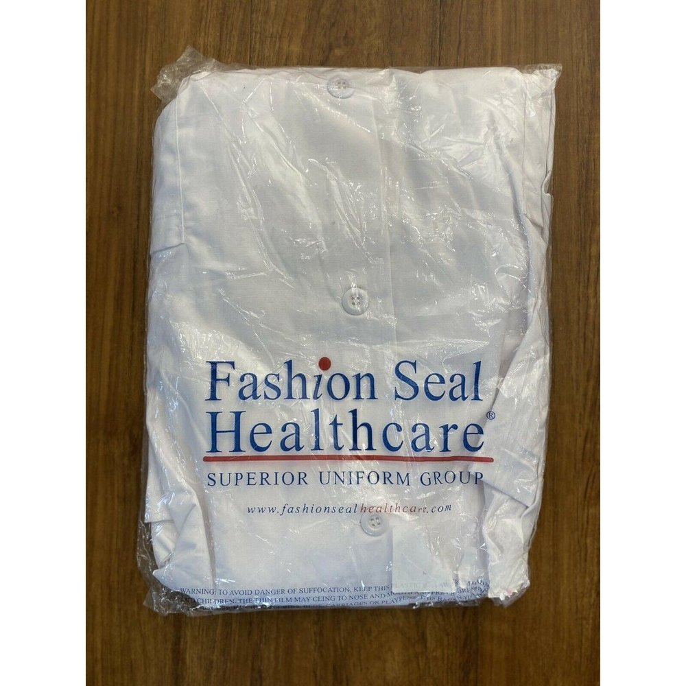 Fashion Seal Healthcare Knee Length White Lab Coat - Picture 9 of 12